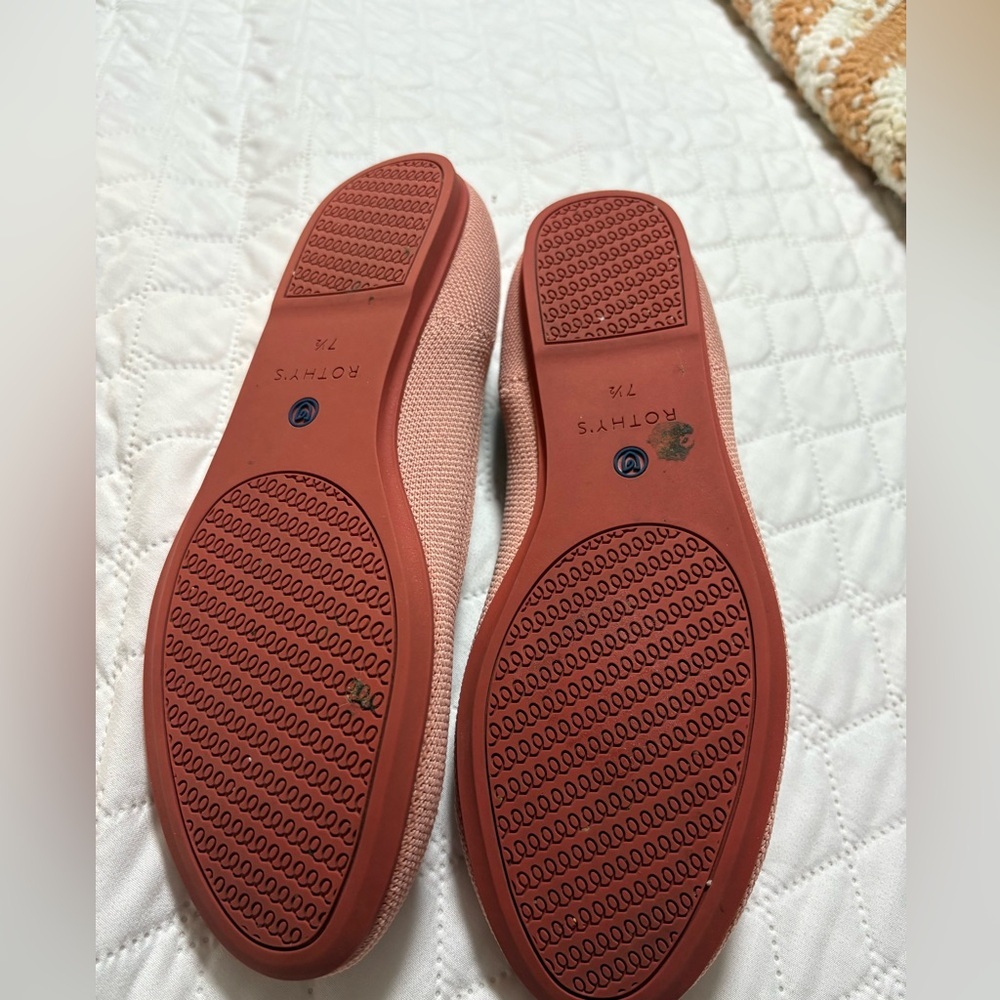 Rothy's Women's Pink Flats Round Toe - Picture 7 of 9